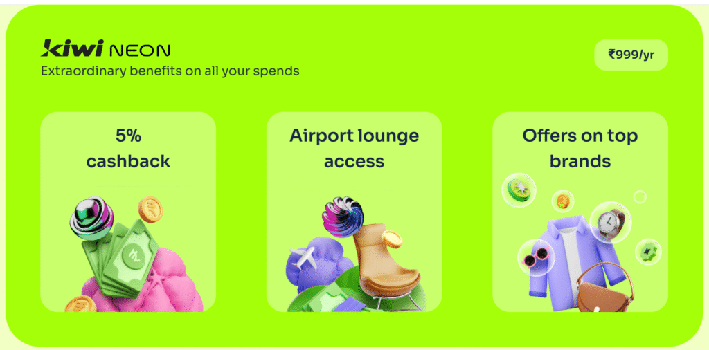 KIWI Credit Card: the popular UPI reward credit card 8 kiwi-credit-card-neon