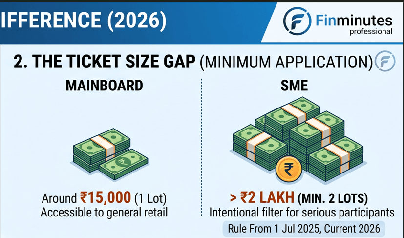 SME IPO vs Mainboard IPO: Every Key Difference (2026) 2 sme-ipo-vs-mainboard-ipo-finminutes-2026